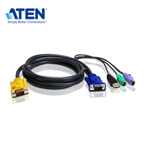 【預購】ATEN 2L-5303UP 3公尺 PS/2-USB 介面切換器連接線 KVM專用線