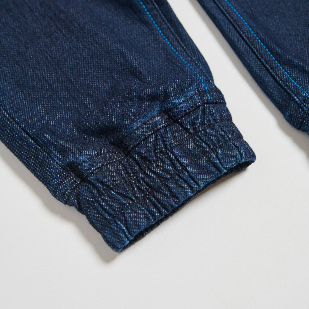 EDWIN 女款 EDGE x JERSEYS迦績 超彈力錐形束口牛仔褲 (原藍磨) 8