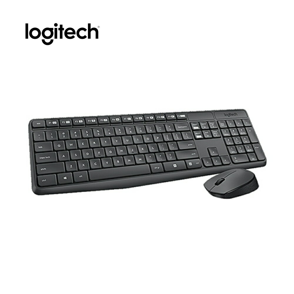 3C精選【史代新文具】羅技Logitech MK-235 USB 無線鍵盤滑鼠組