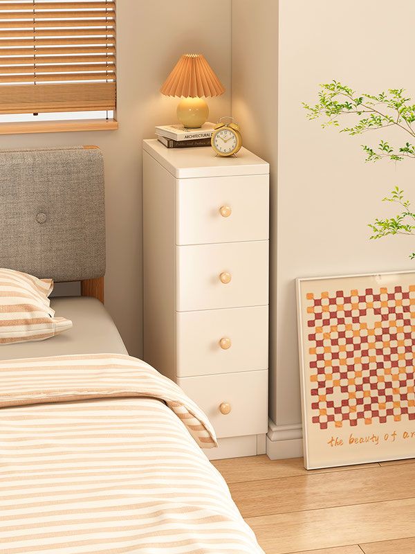 窄邊床頭櫃臥室家用小戶型現代簡約小櫃子儲物櫃出租房夾縫床邊櫃
