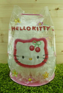 【震撼精品百貨】Hello Kitty 凱蒂貓 透明防水手提袋 粉花【共1款】 震撼日式精品百貨