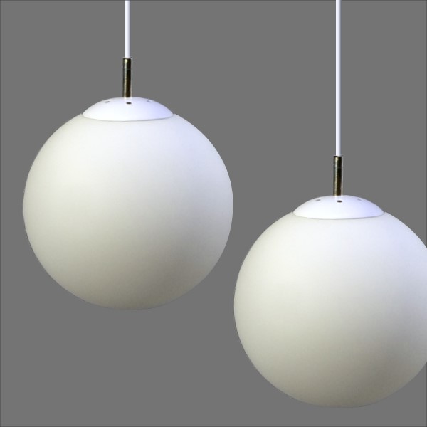 奶白玻璃+金屬吊燈(PO26601) / H&D / 日本MODERN DECO