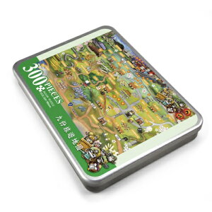 台旺文創 - 台灣製300片拼圖(鐵盒包裝)-九份旅遊地圖 TW-300-056