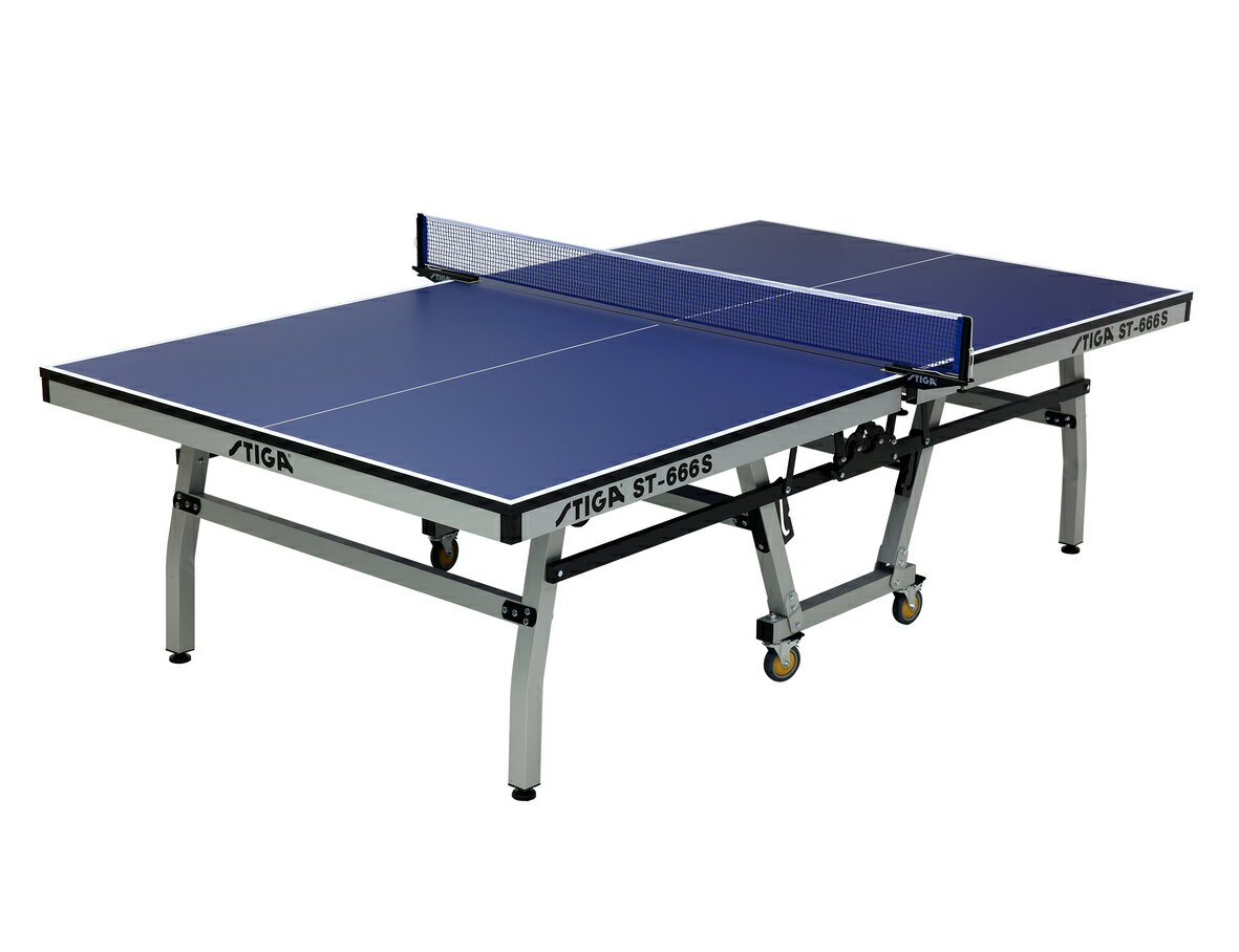 瑞典第一品牌 STIGA ST-666S(鋁合金PRO版)桌球桌/ 桌球檯/乒乓球桌 25mm /ST666S 附網架、桌拍及桌球