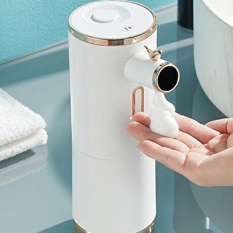 自動出泡 免接觸 殺菌防疫 免打孔全自動智能數顯感應泡沫型洗手機全浴室廚房免接觸紅外感應皁液器