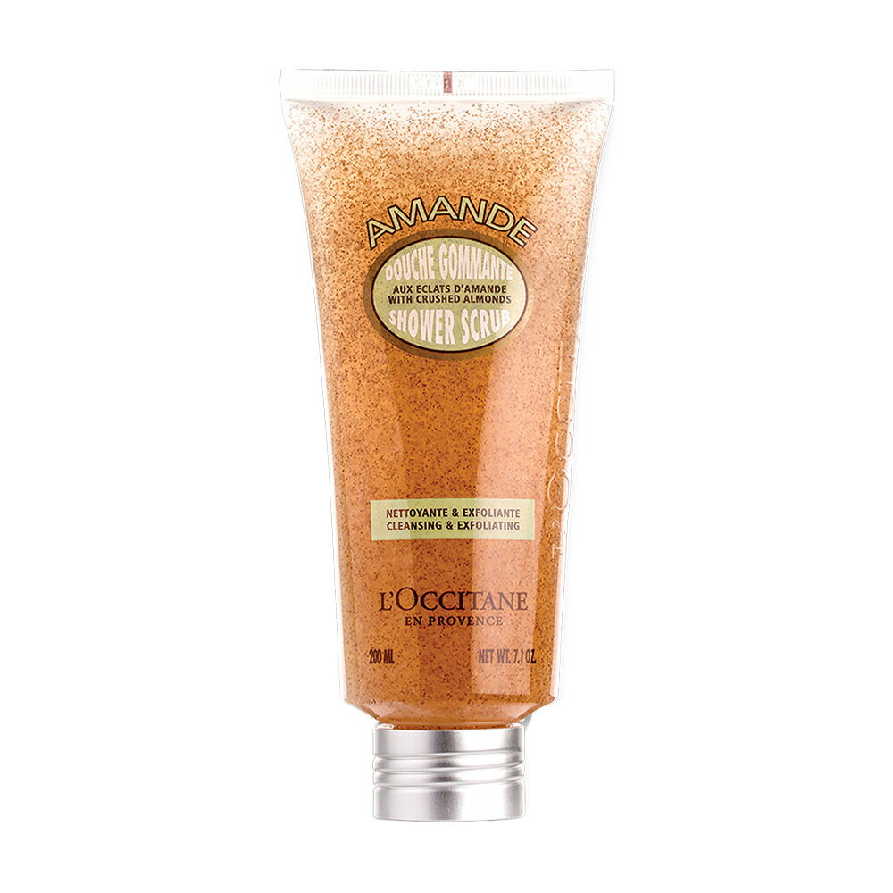 L'Occitane 歐舒丹 杏仁去角質沐浴膠 200ml 去角質 沐浴 附發票 【心心哈德】現貨 全館499超取免運｜全場下殺★滿額再享折扣