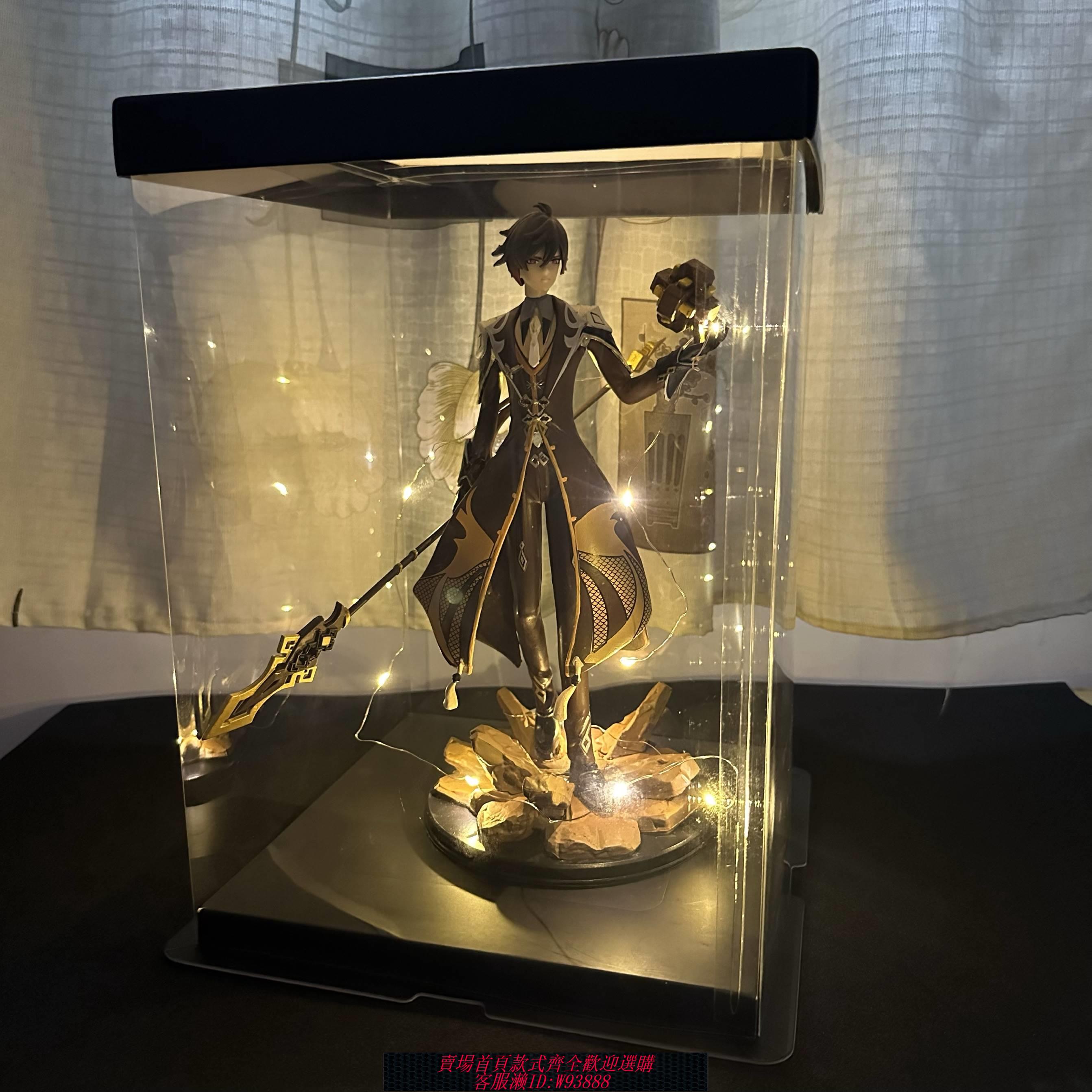 {臺灣公司貨 可打統編}原神 鐘離 巖神 巖王帝君手辦遊戲模型動漫二次元發光生日禮物