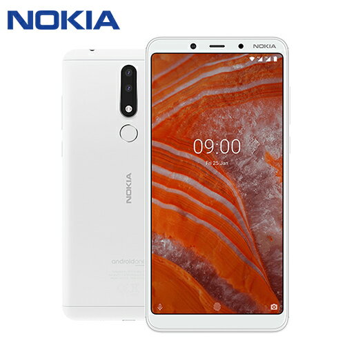NOKIA 3.1 PLUS 6吋八核雙鏡頭智慧型手機(3G/32)-白色【愛買】
