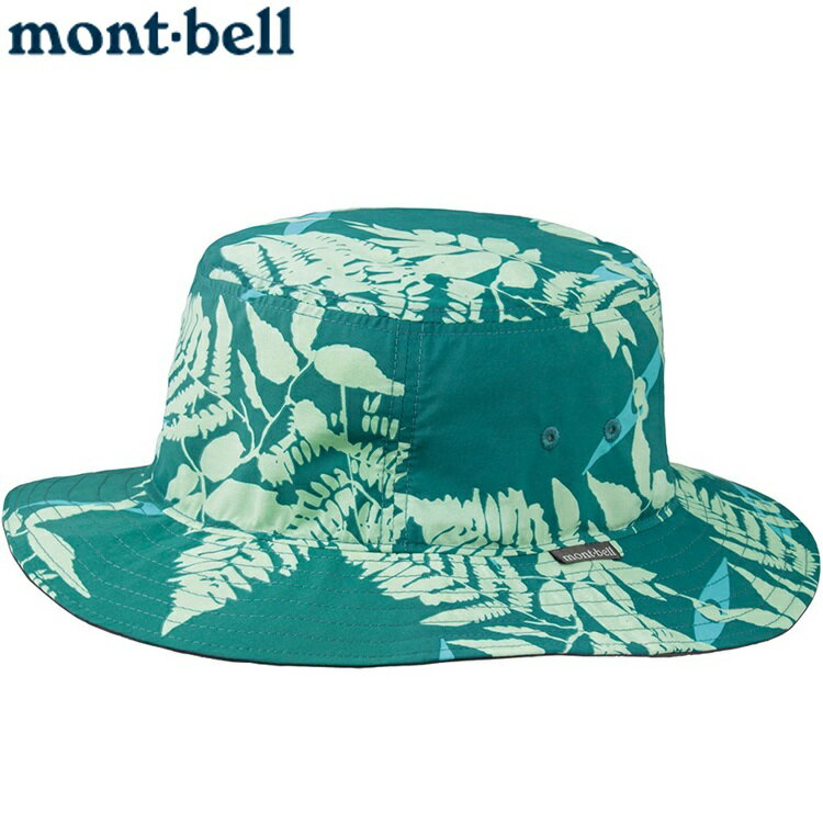 Mont-Bell 印花圓盤帽/快乾登山帽 1118599 GN 水鴨綠