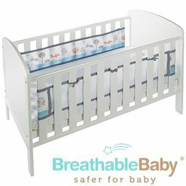 英國【BreathableBaby】透氣嬰兒床圍 兩側型 (19432魔法森林款)【紫貝殼】
