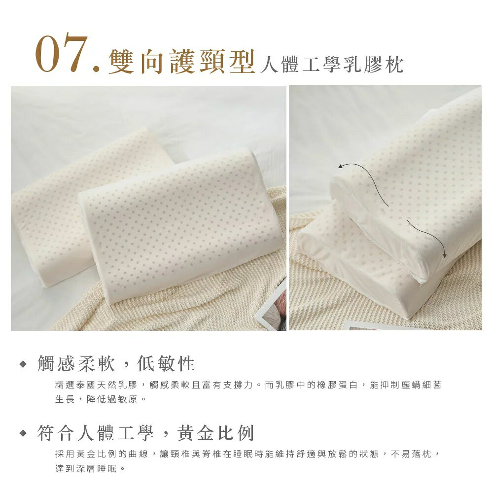 【DUYAN 竹漾】人體工學乳膠枕- 多款任選 | 蝶型 | 蜂巢型 | 按摩型｜頭頸舒壓型 0