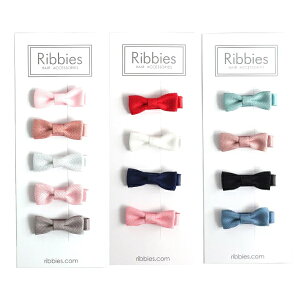 英國 Ribbies 雪芙蘭緞帶迷你蝴蝶結(多款可選)髮飾|髮夾
