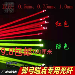 彈弓瞄具專用光纖2.0 1.5 1.0 0.75 紅綠熒光描點 ※下標滿500出貨哦！