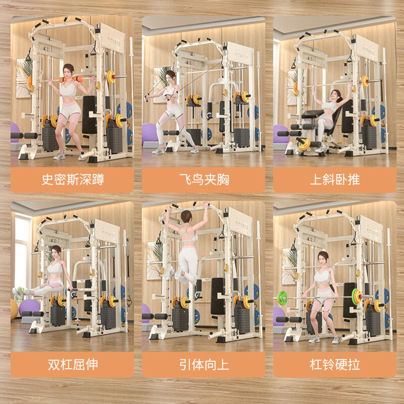 龍門架健身器材家用多功能一體機深蹲臥推架飛鳥史密斯綜合訓練器