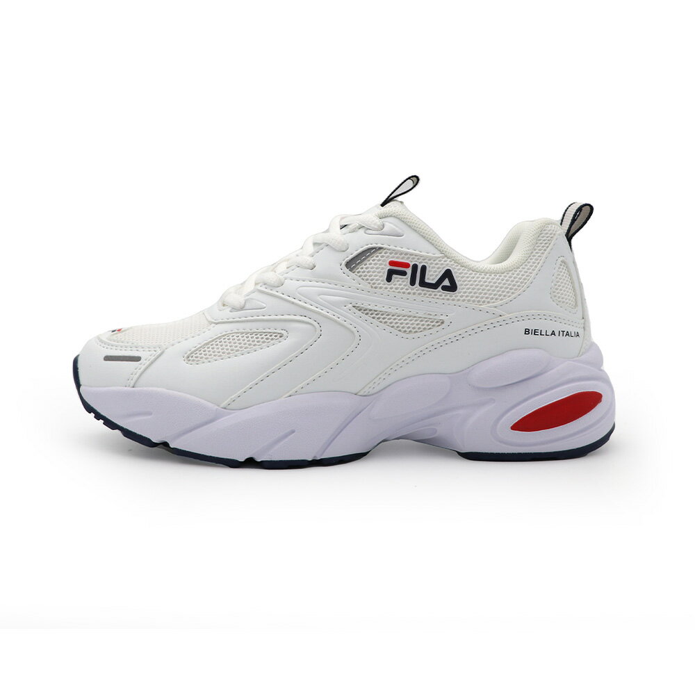 【全館滿額折】FILA 白色 休閒 復古 厚底 老爹鞋 運動鞋 女款 J2847【新竹皇家5-J907X-123】