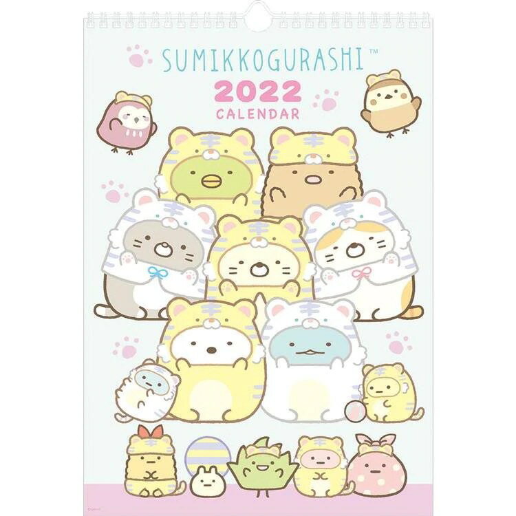 【震撼精品百貨】角落生物 Sumikko Gurashi~SAN-X 角落生物 2022 日本年曆壁曆-虎*79143