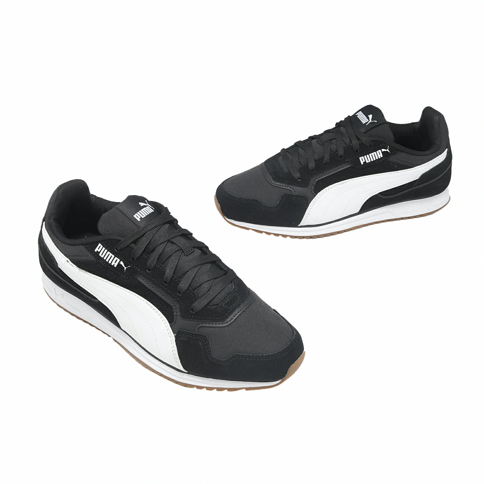 Puma 休閒鞋 Softride ST Miler SD 男鞋 女鞋 黑 白 麂皮 復古 402667-01 6
