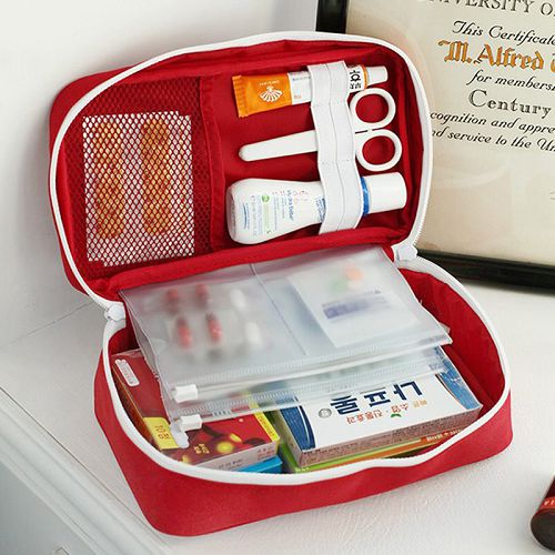 ✤宜家✤家用大容量藥品藥物收納包 戶外旅行便攜分類大藥包