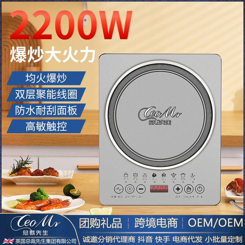 電磁爐 電陶爐 家用大功率電磁灶火鍋爐多功能電磁爐灶觸摸屏電磁爐110V「限時特賣」