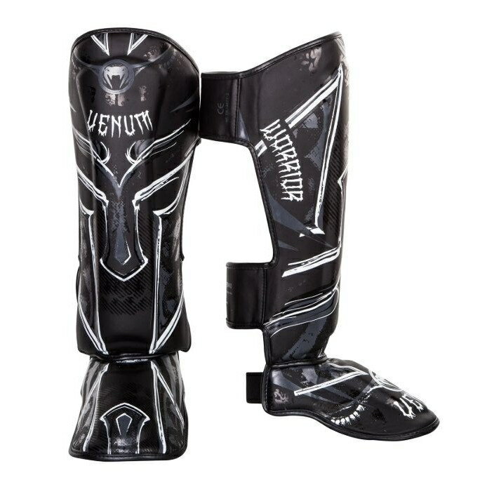 『VENUM旗艦館』 L VENUM拳擊散打-MMA VENUM 護腳脛~自由搏擊練習護腳背ShinGuards 黑色