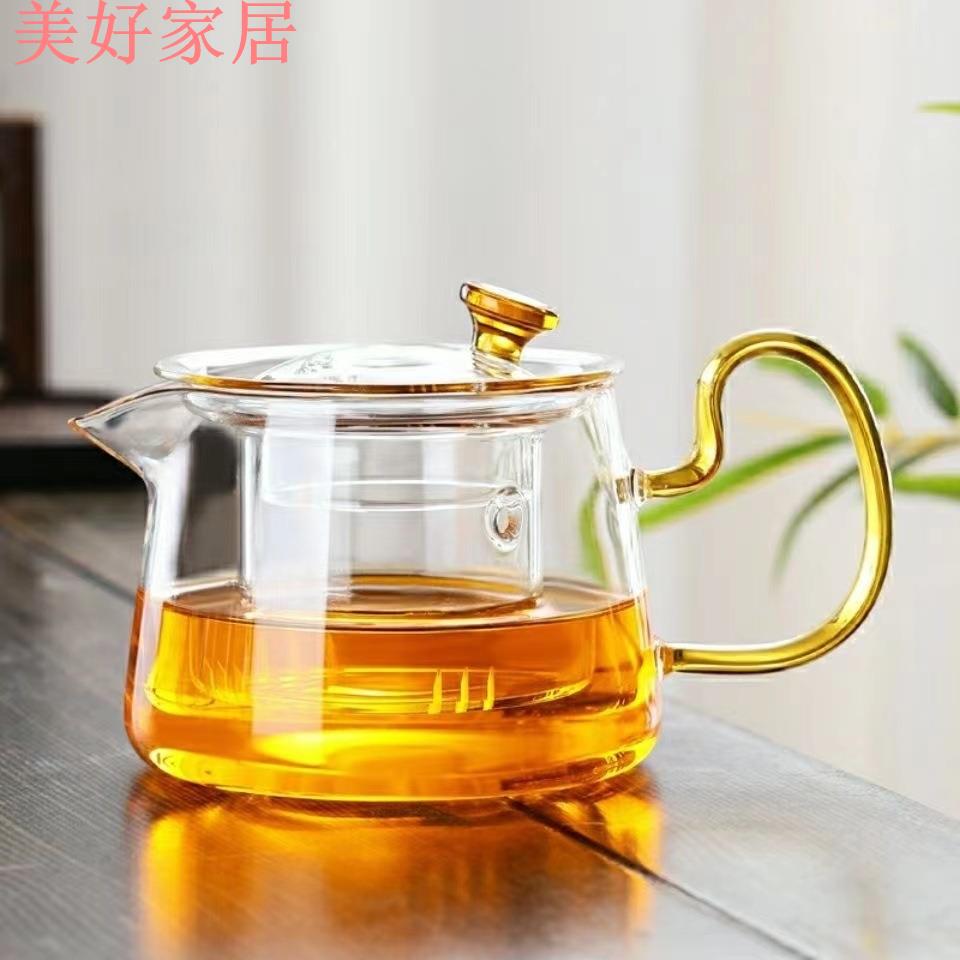 【良品舎】全館免運 開發票 保售後 茶壺 茶具 玻璃壺 開水壺 耐高溫玻璃煮茶壺大容量家用帶漏過濾花茶壺茶具套裝