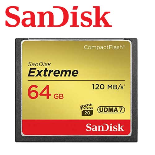 【公司貨】SanDisk 64GB 120MB/s Extreme CF UDMA7 800X