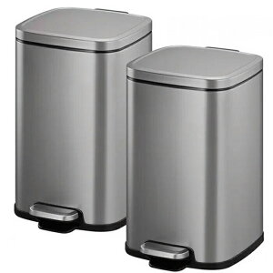 [COSCO代購4] W142493 Sensible Eco Living 不鏽鋼踏板式垃圾桶 11.7公升兩入組