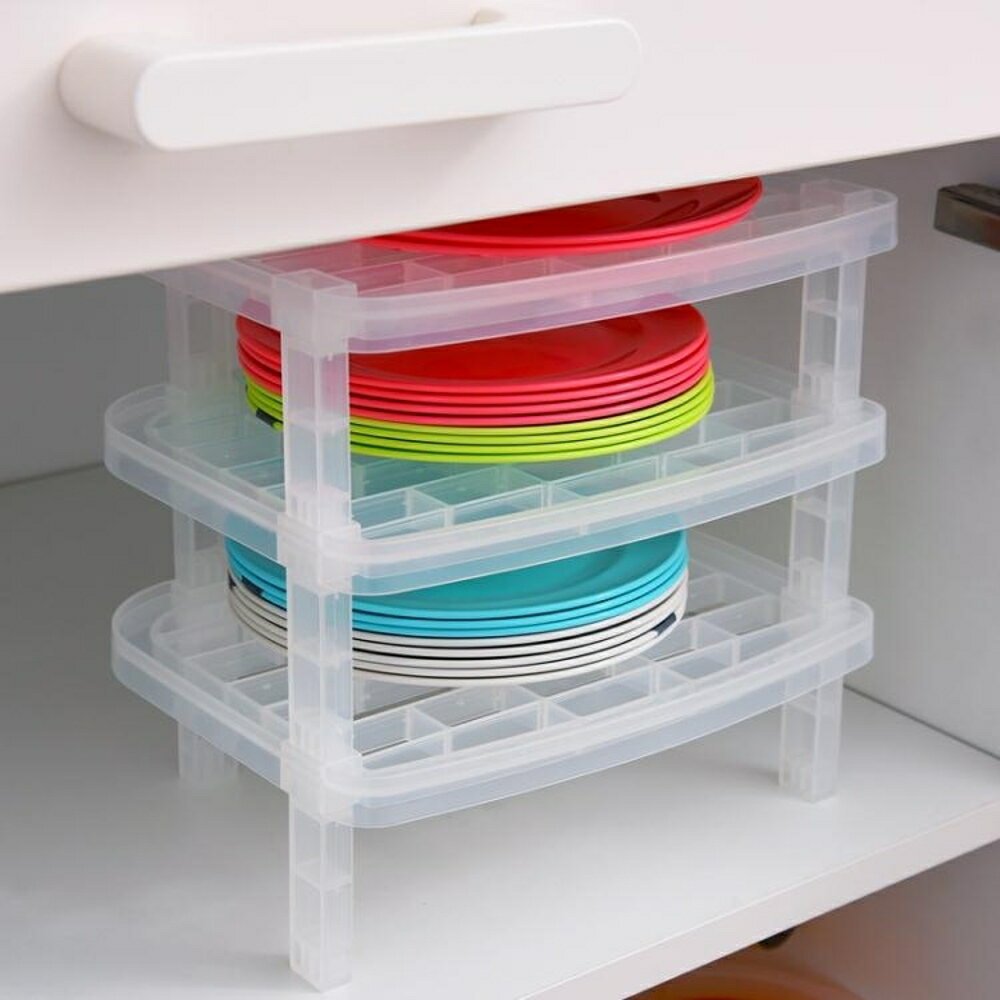 買一送一 日本進口廚房盤子架餐具收納架塑料置物架餐盤碟子小碗存放架 雙十二購物節