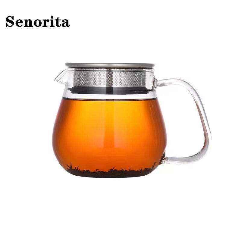 功夫茶具 茶具 茶杯 日式極簡耐熱玻璃泡茶壺 冷水壺 帶過濾網茶具 杯子套裝家用冷水壺