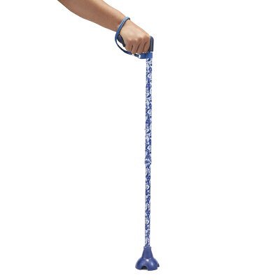 Merry Sticks 悅杖 自立式人體工學手杖-藍色佩斯里 (右手用) (單支)_輔具【杏一】
