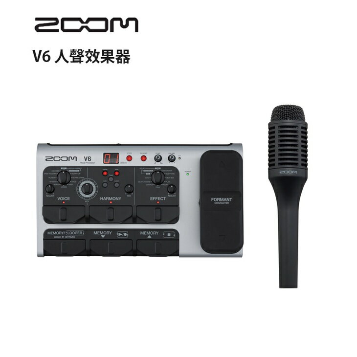 【EC數位】ZOOM V6 混音器 人聲效果器 伴奏直播調音 附麥克風 人聲處理器 錄音器 直播 導播 調音臺 實況