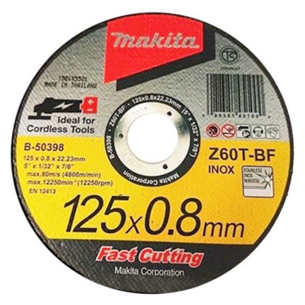 MAKITA 牧田 B-50398 125*0.8 mm 單片 砂輪片 切斷片 B-50398 5" 切片