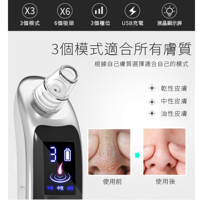 【黛琍居家】粉刺機  粉刺剋星 黑頭粉刺機 去粉刺 粉刺清潔機 吸黑頭 吸粉刺 3