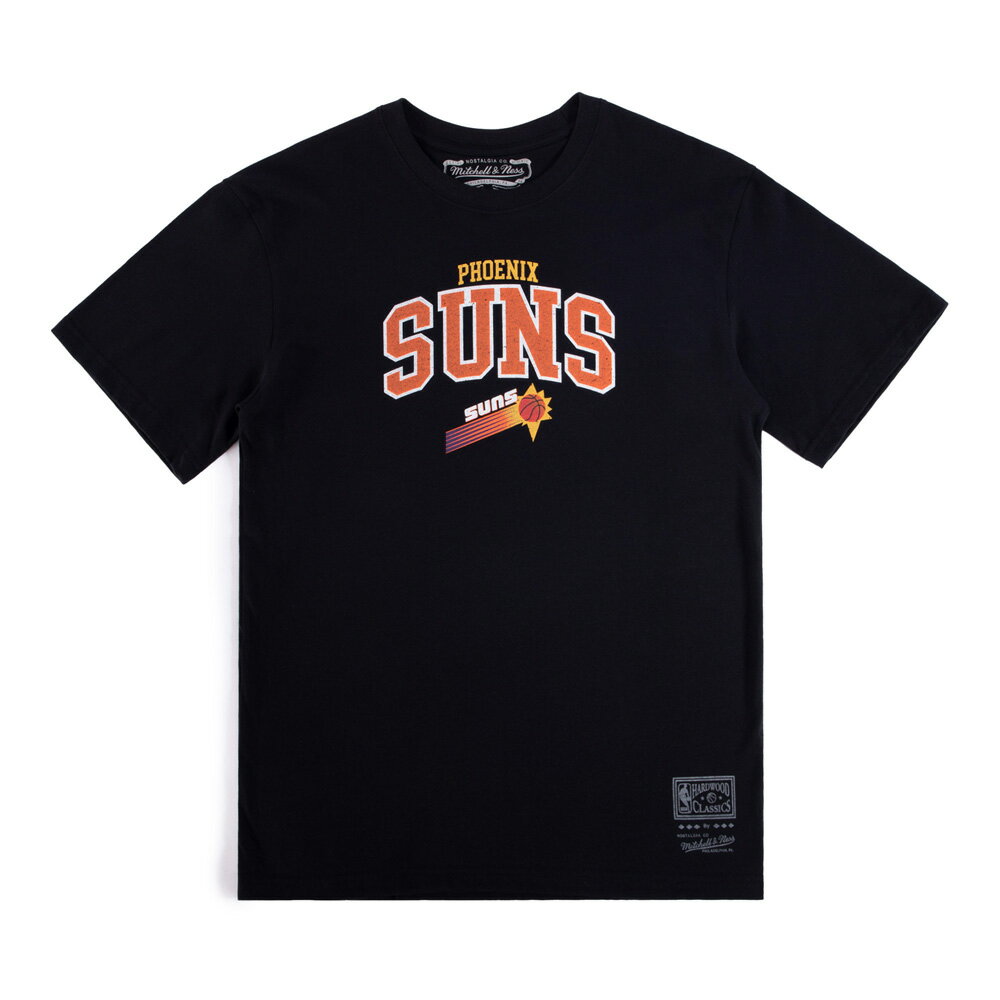 【滿千折百】MITCHELL & NESS 短T TEAM ARCH LOGO DAD 太陽 黑橘 短袖 男 MNTS015PSB