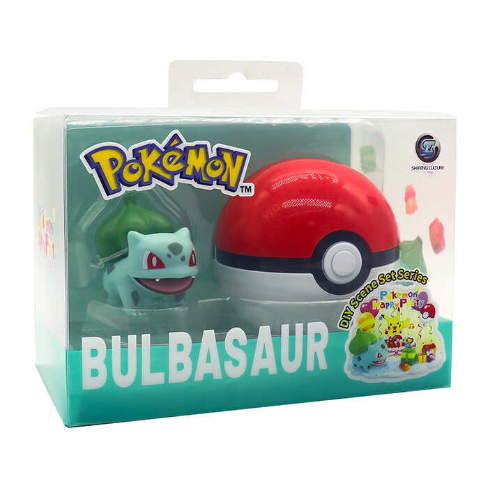 Pokemon 精靈寶可夢 精靈球 妙蛙種子 場景組 【鯊玩具】