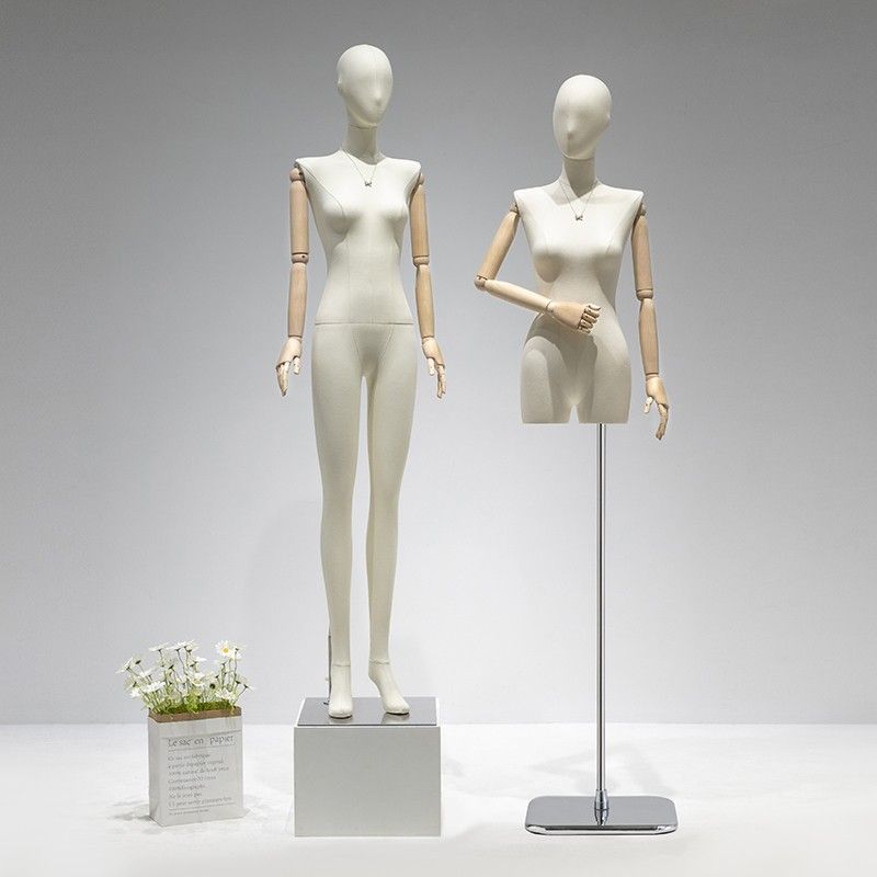 免運/開立發票 服裝模特 模特展示架 模特道具 模特展示架女平肩全身包布人體模型婚紗店服裝店櫥窗人偶展示道具 快速出貨