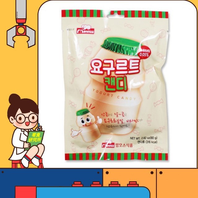 【零食研究所】韓國 mammos 養樂多糖 80g 養樂多糖果 多多糖 優格風味糖 糖果 硬糖 優格糖 養樂多硬糖 乳酸糖