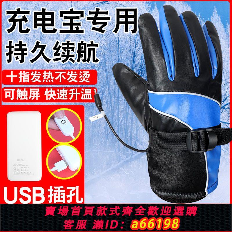 【臺灣公司 可開發票】充電手套電加熱防水電動車加熱把套自發熱充電發熱手套自發熱家用