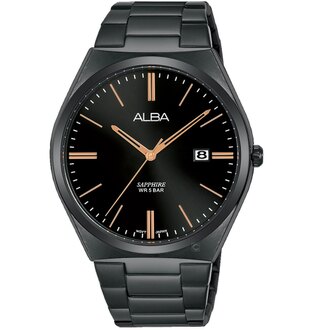 ALBA 雅柏錶 約時尚手錶 VJ42-X286SD(AS9J59X1)-41mm-黑面鋼帶【刷卡回饋 分期0利率】【APP下單22%點數回饋】