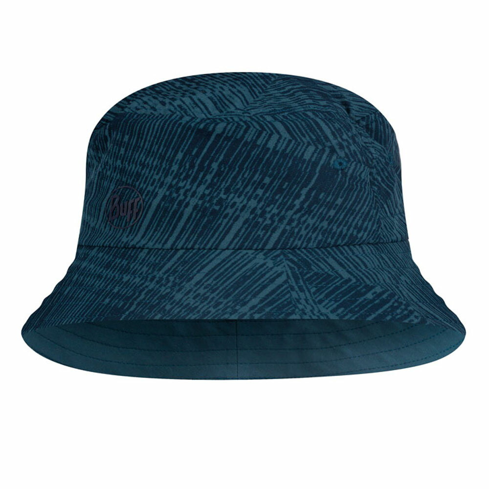 【【蘋果戶外】】BUFF BF122591-707 可收納漁夫帽-暗藍刷紋 防晒帽 防曬帽 遮陽帽