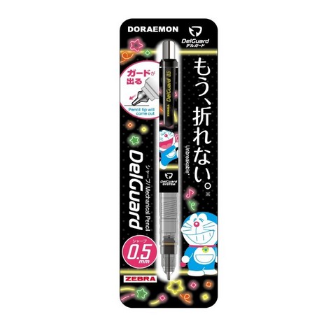 大賀屋 日本製 哆啦A夢 黑 自動鉛筆 筆 自動筆 文具 0.5mm 小叮噹 Doraemon 正版 授權 J00015496