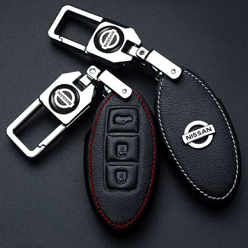 【優選百貨】Nissan 尼桑 日產 鑰匙套Big Tiida March Livina SentraTeana Xtrail鑰匙包鑰匙套 鑰匙包
