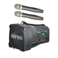 mipro ma-100dg/ma100dg 超迷你無線喊話器 肩掛式無線喊話器 擴音機/教學機 附兩支無線麥克風act-24hc 適用 集會.教學.上課.教會.幼稚園