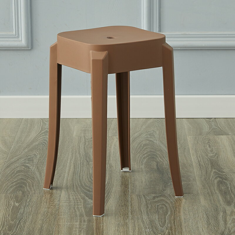 餐椅 圓凳 北歐時尚圓凳塑料加厚成人凳子可疊放餐桌板凳家用椅子備用凳高凳『xy10988』