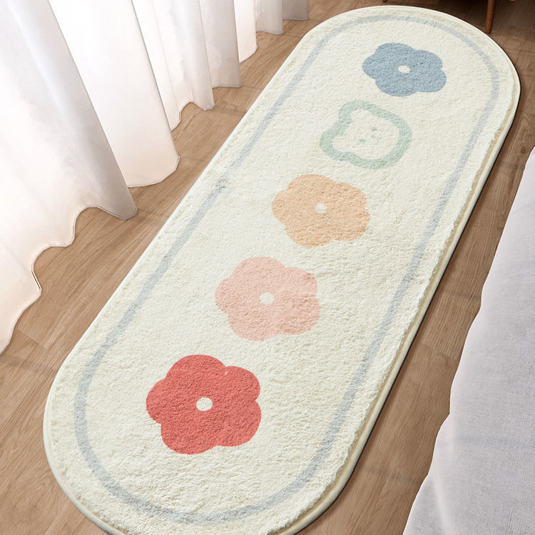 床邊毯 卡通地毯臥室床邊毯可愛家用兒童榻榻米房間床前客廳可定制地墊