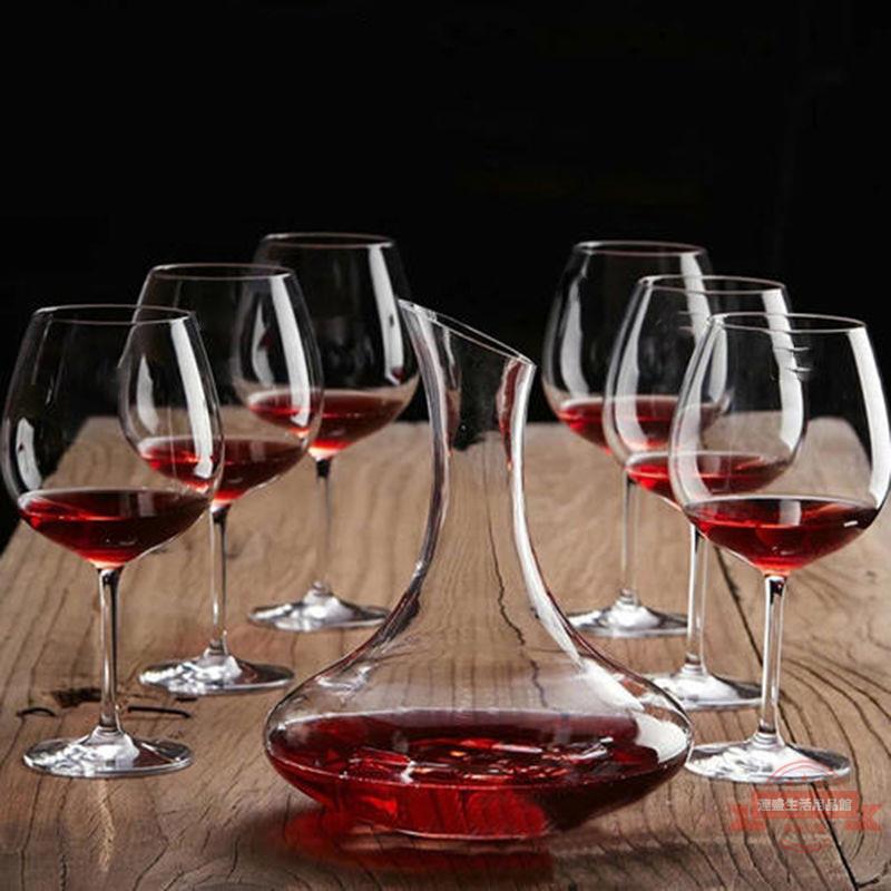 紅酒杯歐式創意透明無鉛家用高腳杯葡萄酒杯醒酒器具亞馬遜批發