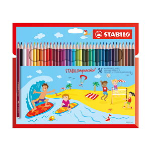 STABILO 德國 思筆樂 aquacolor 水彩樂色鉛筆 36色組 / 盒 1636-6