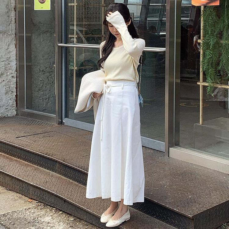 CICIGO 氣質高腰半身裙長裙 韓國東大門女裝代購 (3色) -0329-013