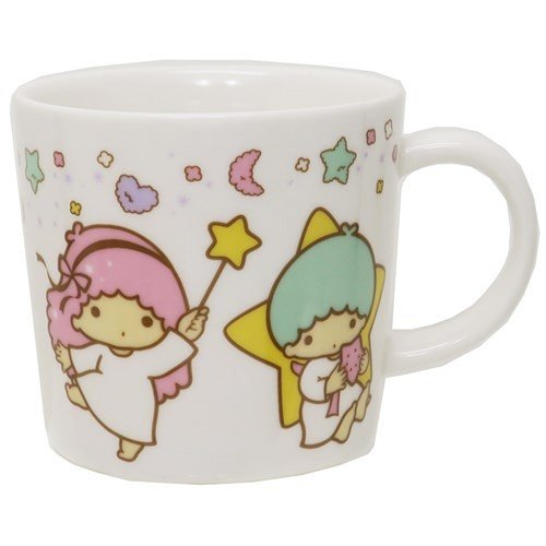 真愛日本 日本製馬克杯 雙子星kikilala 星星銀河白 果汁杯 茶杯 馬克杯 水杯 杯子 單耳杯 杯 4964412301192