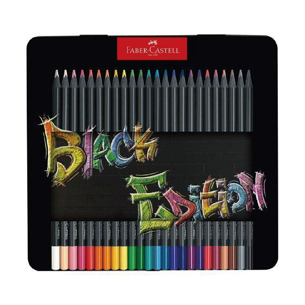 FABER-CASTELL 黑旋風極軟 油性色鉛筆 24色/盒  116425
